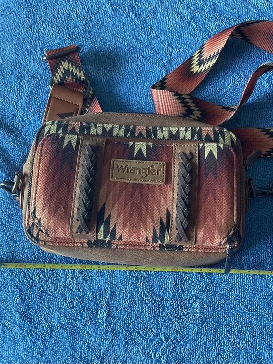 Wrangler Handbags - Wrangler Women’s Brown Patterned Crossbody Bag